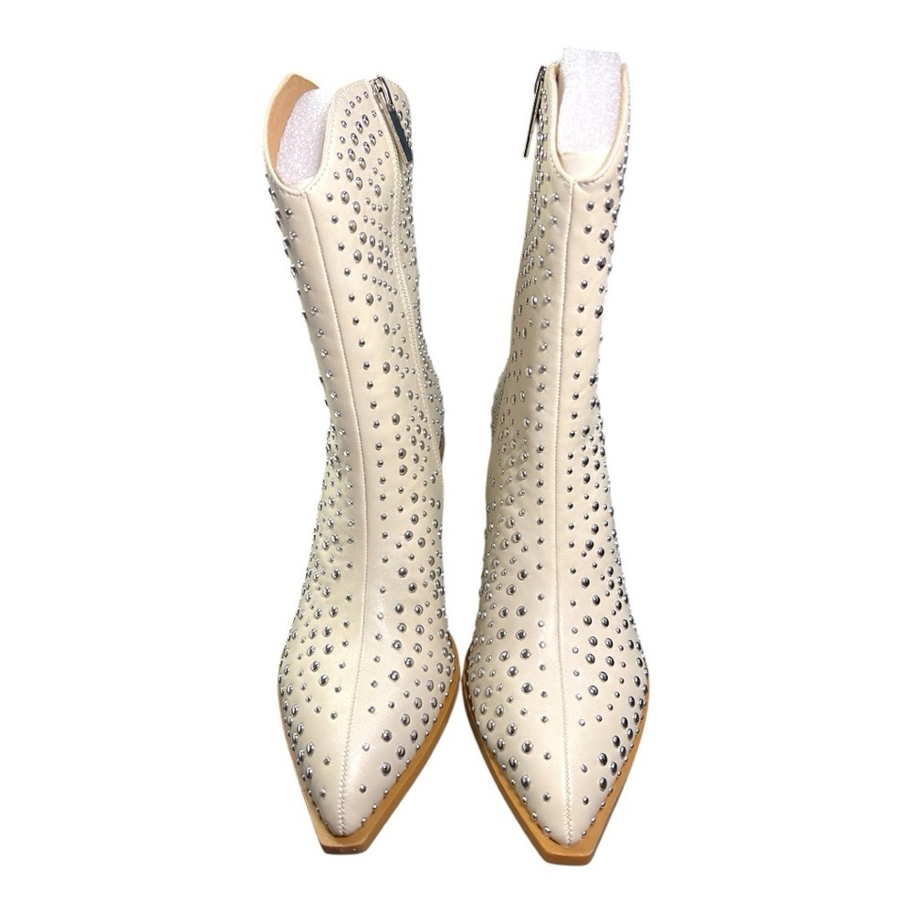 Hey Girl Rhinestone Studded Western Boots – Size 10